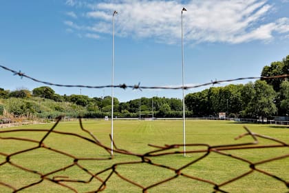 La cancha de rugby del club Náutico Zárate