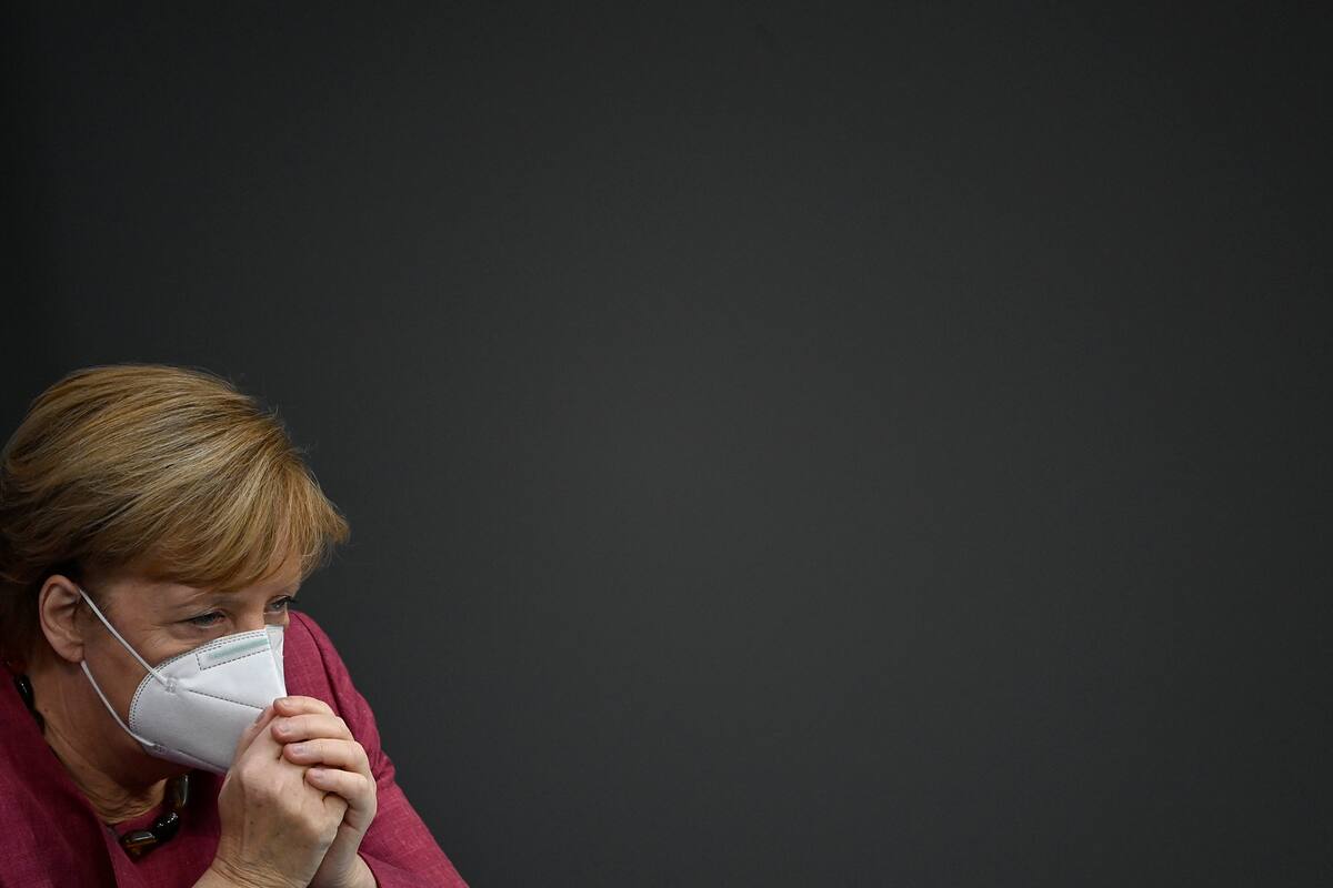 La canciller alemana Angela Merkel dijo hoy que a Alemania le espera un invierno difícil por la pandemia de coronavirus