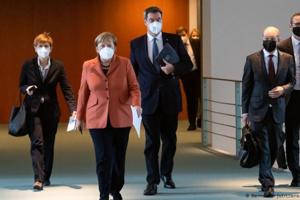 La canciller Angela Merkel contaría con el apoyo de varios landers para extender las medidas de cuarentena y cierre en el país