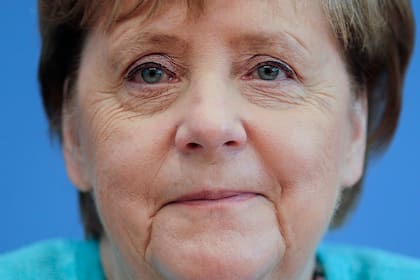 La canciller Angela Merkel sonríe durante su conferencia de prensa anual en Berlín, en julio pasado