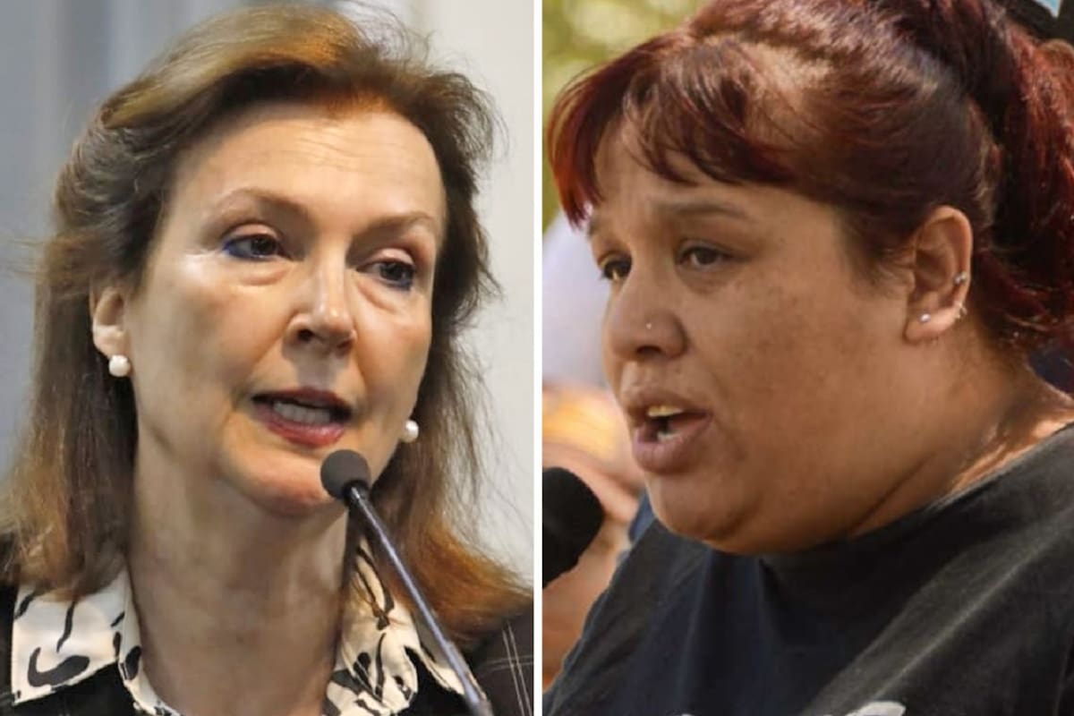 La canciller Diana Mondino y la diputada nacional de Unión por la Patria Natalia Zaracho
