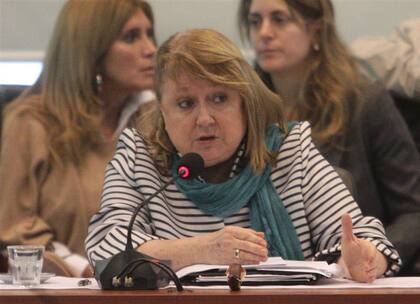 La canciller Malcorra, ayer, en Diputados
