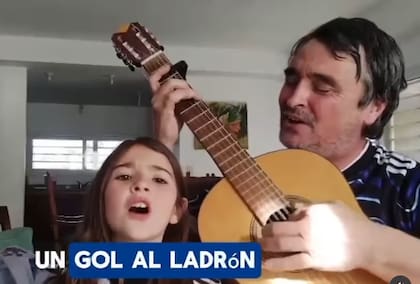 La canción llegó al corazón de los argentinos (Foto: @payador_psaubidet)