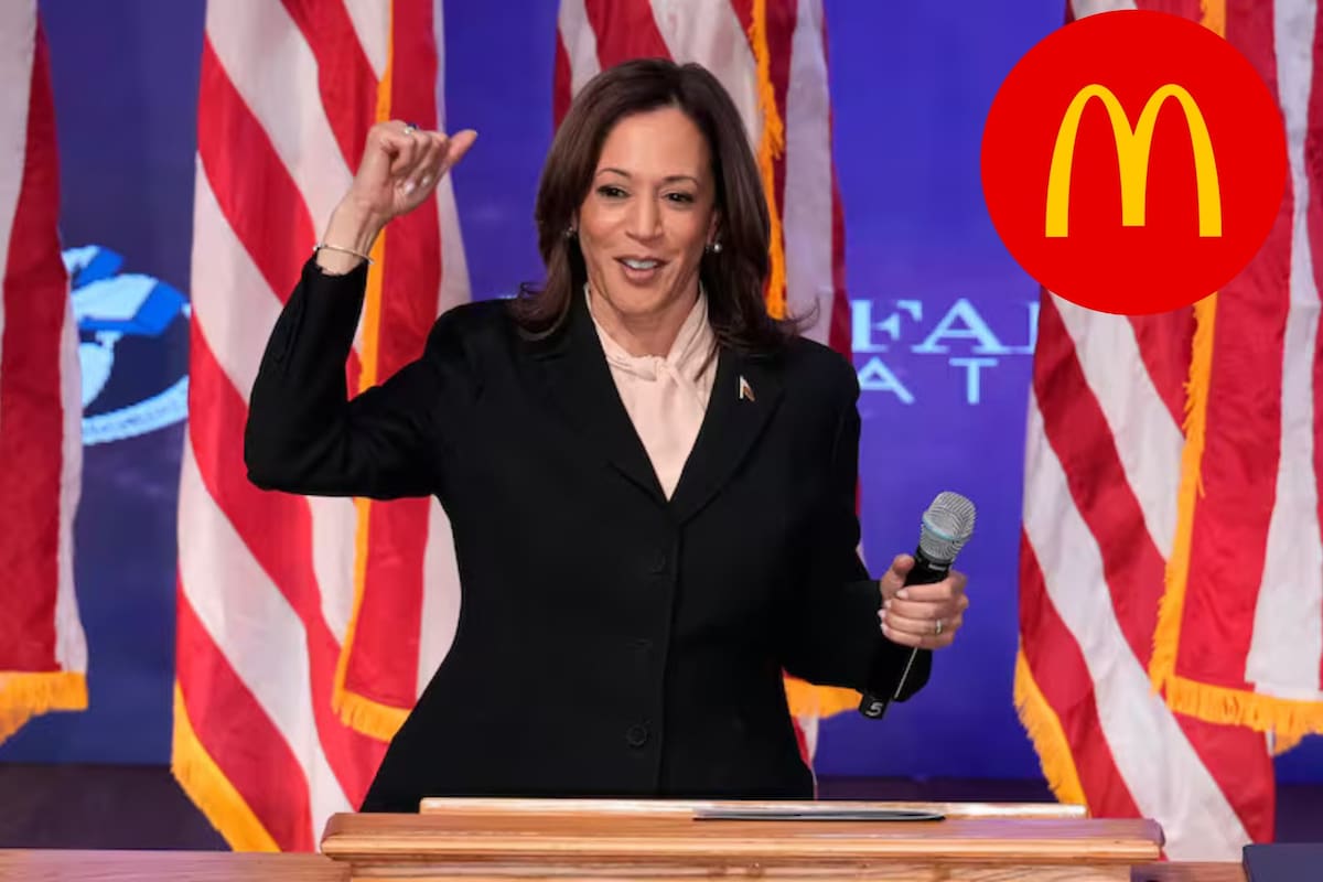 La candidata presidencial demócrata, Kamala Harris