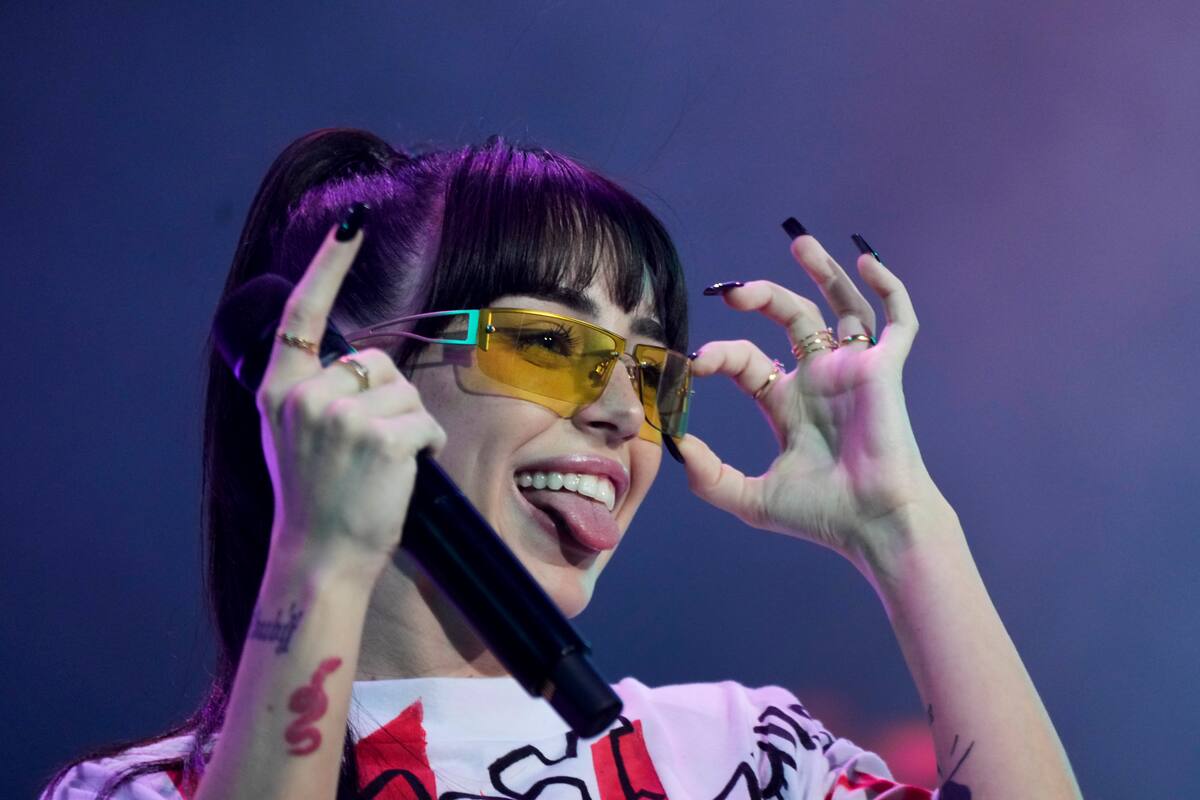 La cantante argentina Nicki Nicole se presenta en el Gran Rex de Buenos Aires, Argentina, el viernes 3 de diciembre de 2021.