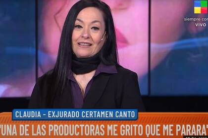 La cantante Claudia Canta conmigo ahora