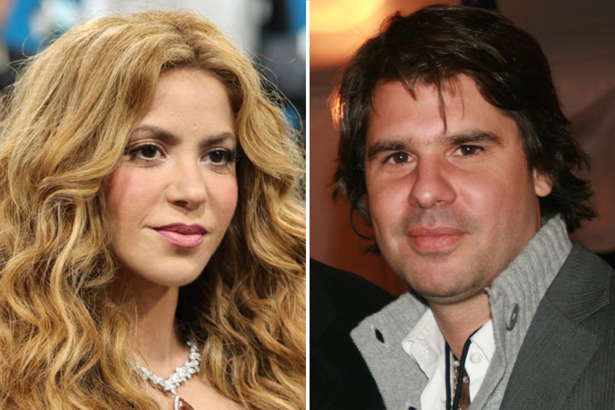 La cantante colombiana Shakira junto al empresario argentino Antonio de la Rúa