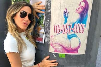 La cantante promocionó "Puta", su nueva canción, con polémicos afiches que fueron pegados en la vía pública