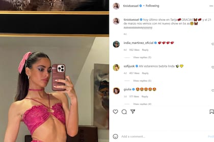 La cantante todavía no se ha manifestado en sus redes sociales y su última publicación es del lunes cuando se despidió de Bolivia