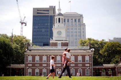 La cápsula del tiempo se ubicará a 10-15 pies bajo tierra del Independence Hall