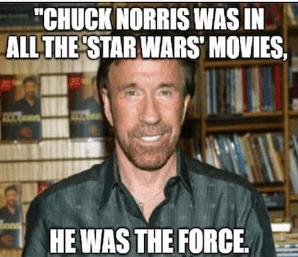 La cara de Chuck Norris fue más que conocida entre los usuarios de las redes