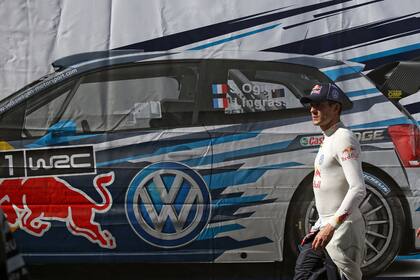 La cara de frustración de Ogier