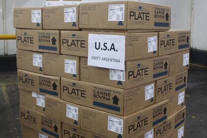 La carga con los 500 kilos enviados al mercado de EE.UU.