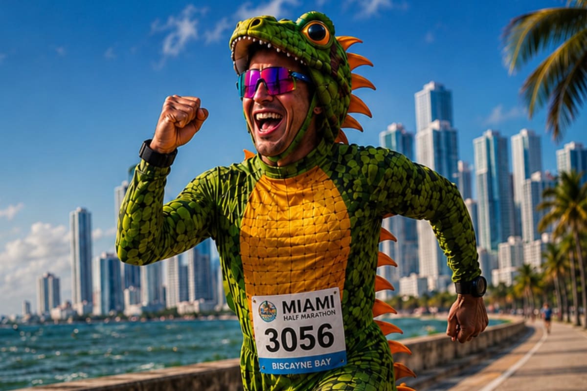 Corrida de 5K em Miami neste sábado: fantasia obrigatória de iguana e prêmios da categoria