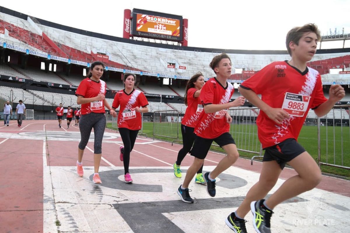 La carrera de River Plate dentro de su estadio