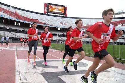 La carrera de River Plate dentro de su estadio