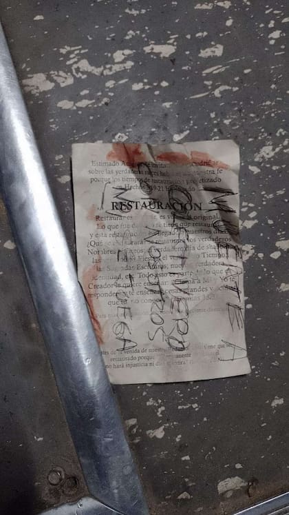 La carta con la amenaza a los colectiveros