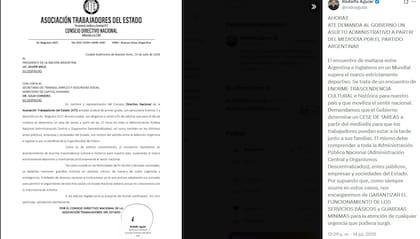 La carta de Aguiar al Presidente