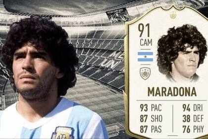 La carta de Maradona fue borrada del FIFA 22