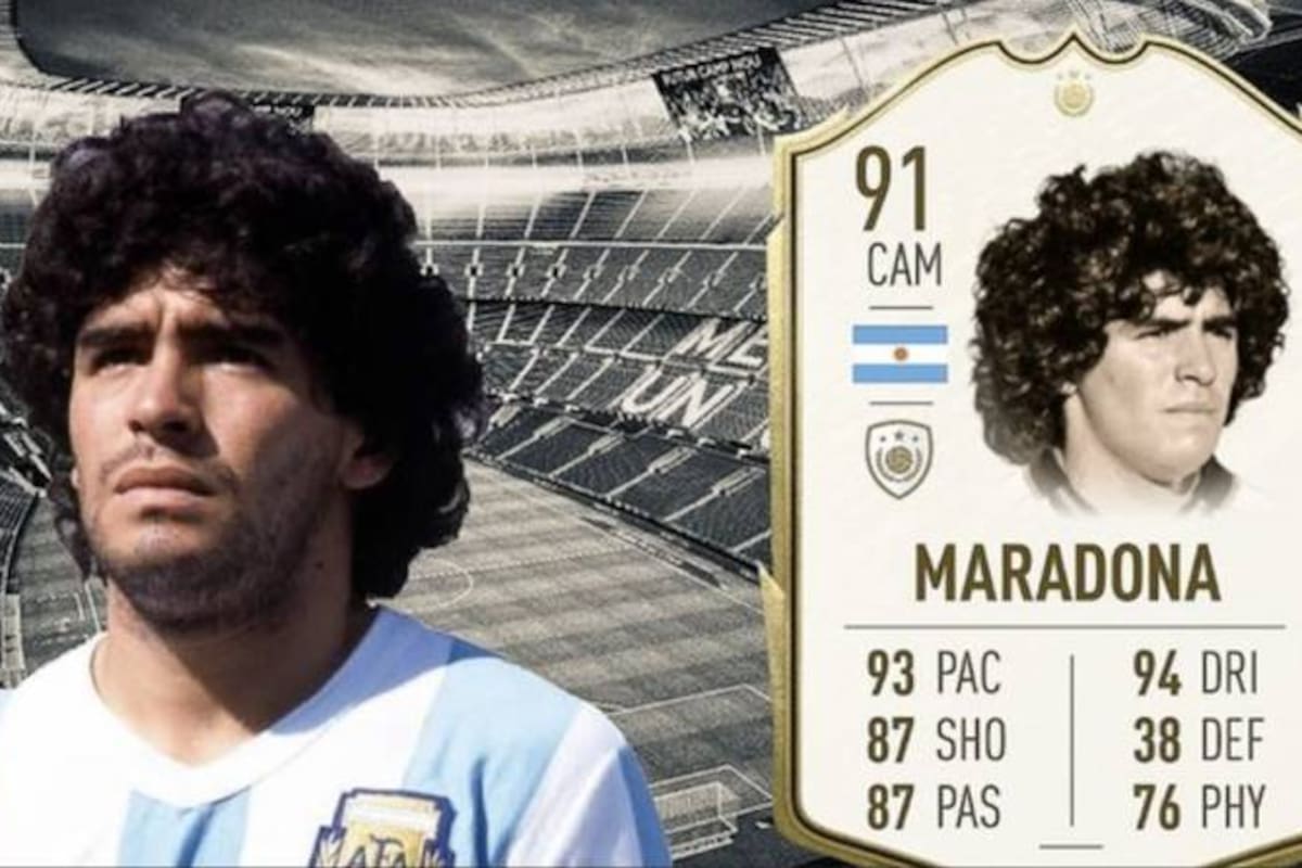 La carta de Maradona fue borrada del FIFA 22