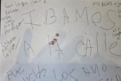 La carta hallada en la casa de la familia Seltzer Leguizamón