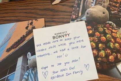 La carta que envió el hotel