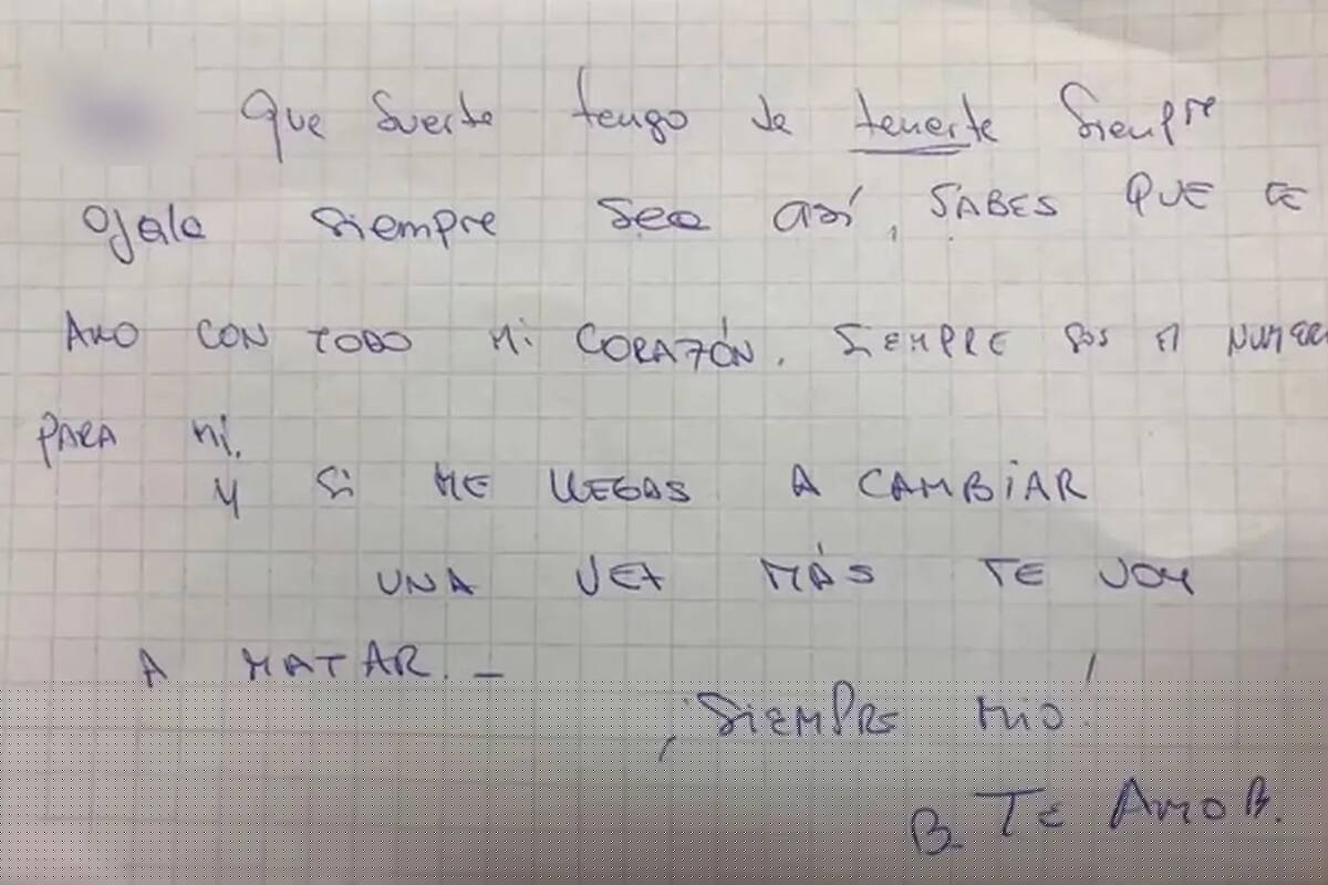 La carta que la maestra acusada de grooming le mandó a uno de sus alumnos