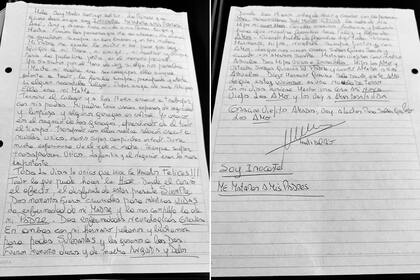 La carta que Martín Del Río escribió de desde la cárcel