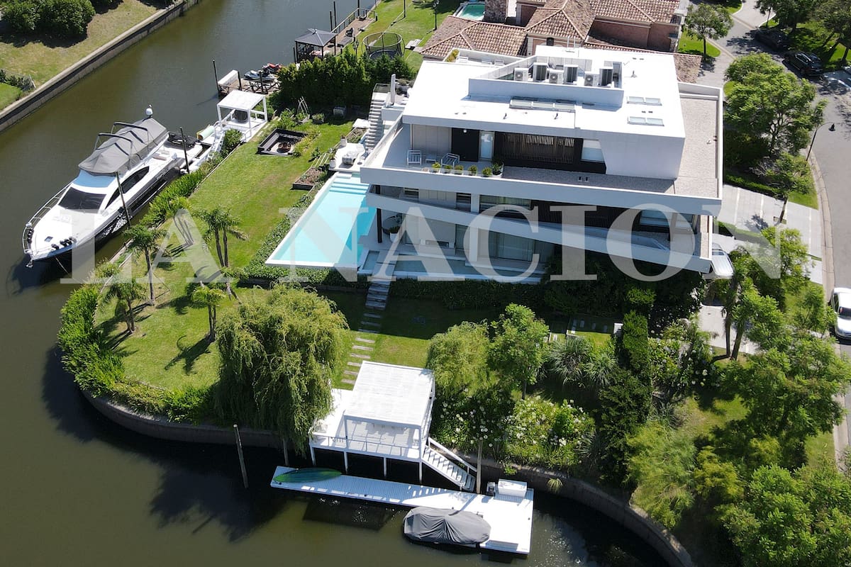 La casa allanada de Javier Faroni en el barrio El Yacht de Nordelta