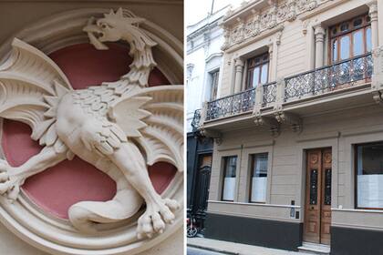 La “Casa Bolívar” o “Casa de los Dragones” está ubicada en la calle Bolívar 663 en el corazón de San Telmo,