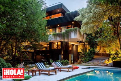 La casa de Dotto en Punta Chica, al norte de Buenos Aires. Es de cuatro plantas que suman 720 metros cuadrados.