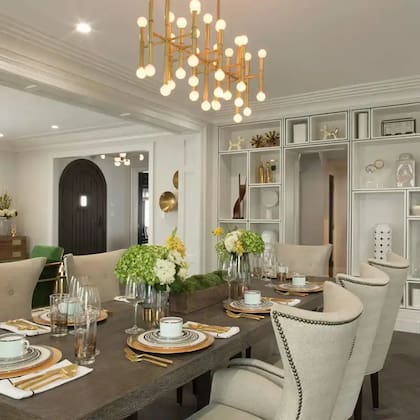 La casa de Drew Scott es de estilo colonial moderno (Instagram @mrdrewscott)