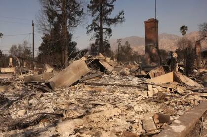 La casa de Erliene Kelley quedó completamente consumida por el fuego