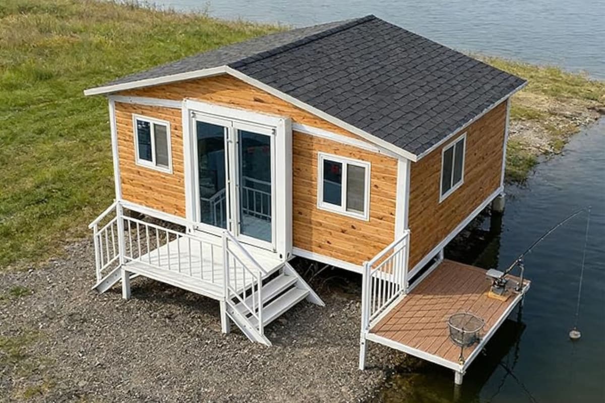 La casa de estilo rústico que se vende en Amazon cuesta menos de 14.000 dólares (Amazon)