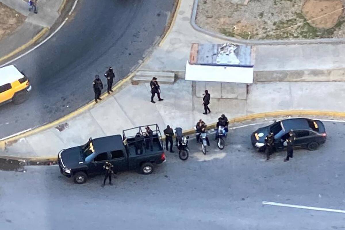 La casa de Guaidó en Caracas esta mañana