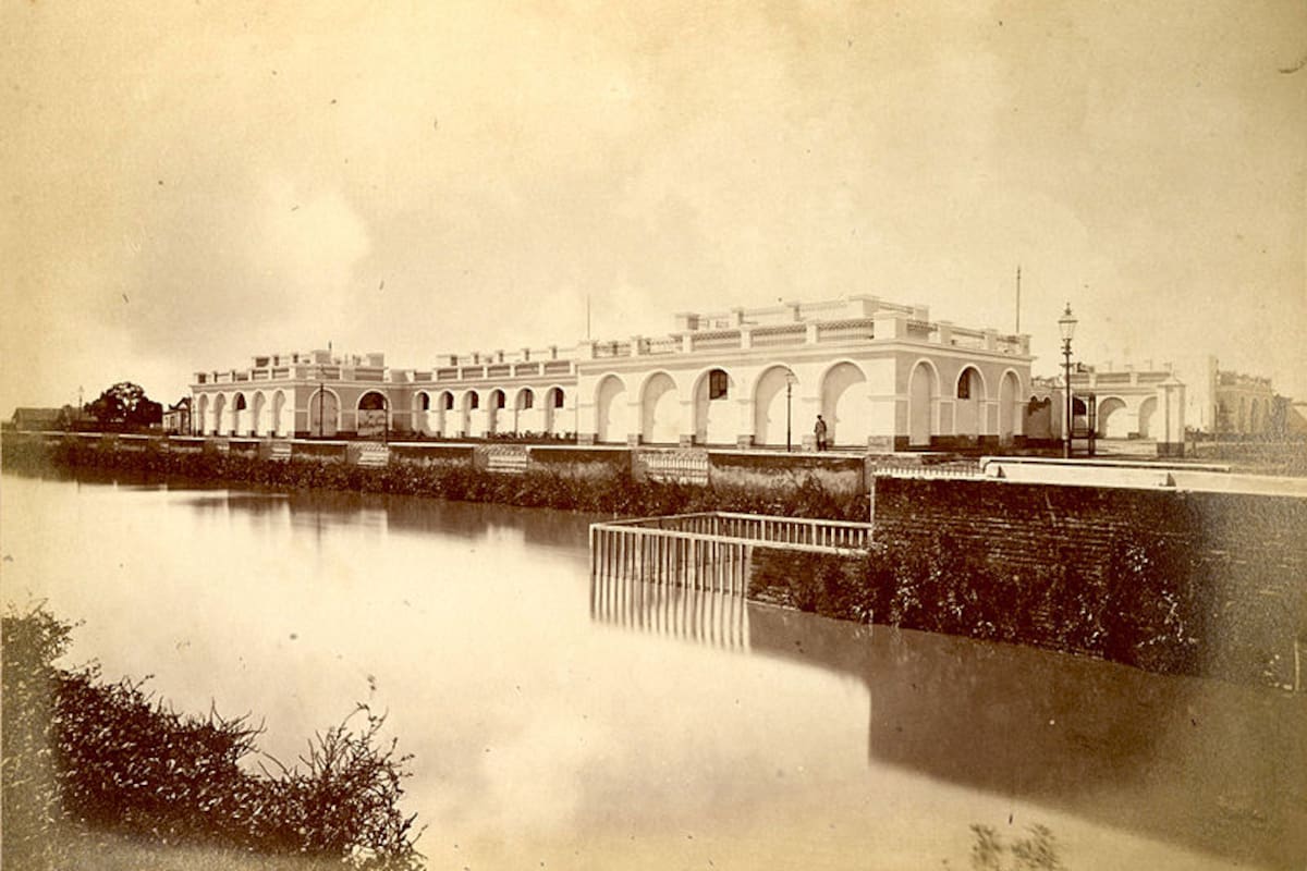 La casa de Juan Manuel de Rosas en San Benito de Palermo: todo el predio, incluido el Campo Argentino de Polo, fue de él