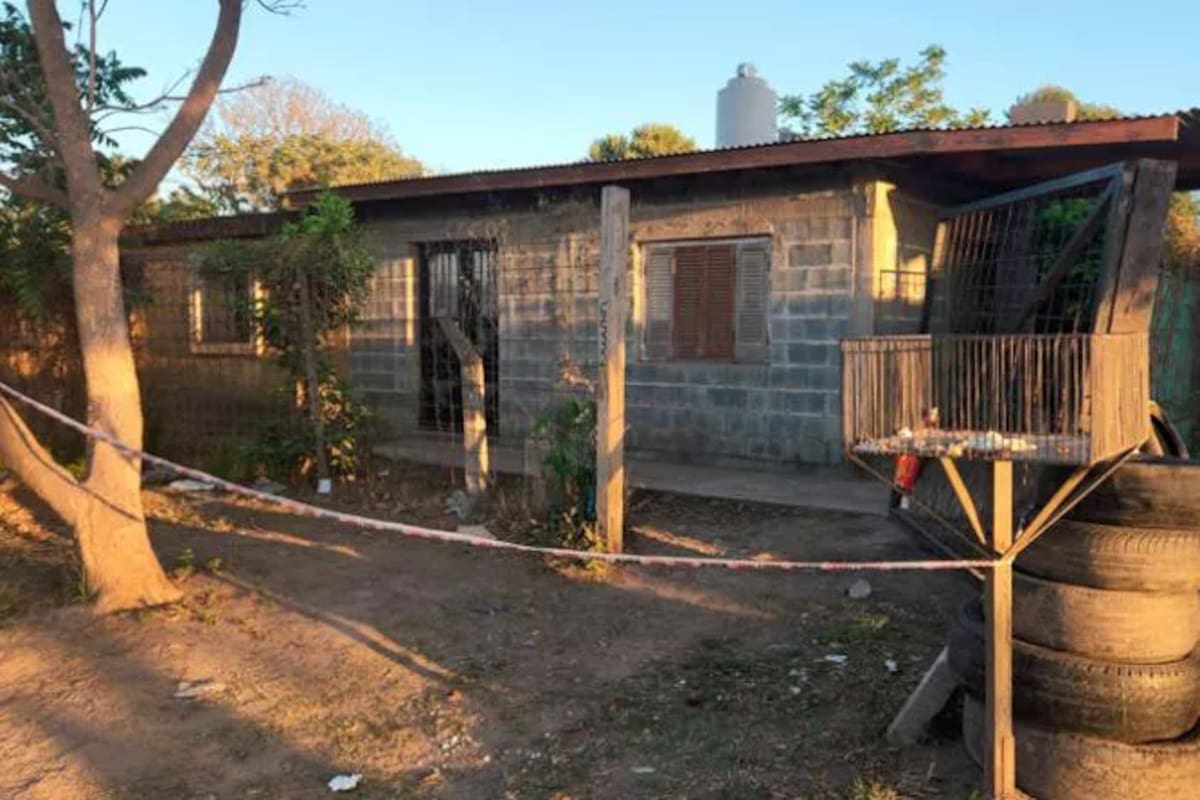 La casa de las víctimas en barrio Autódromo, en el norte de la ciudad de Córdoba