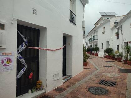 La casa de Lina tras el incendio.