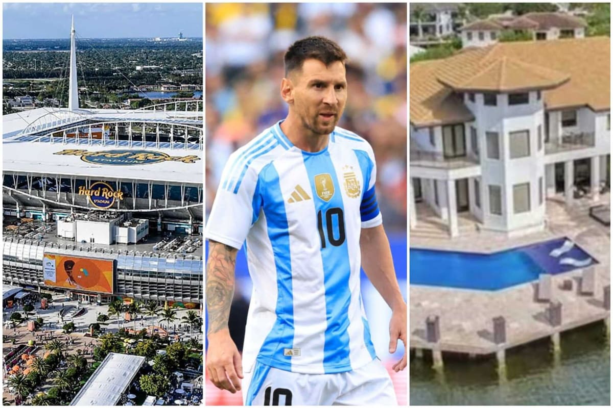 La casa de Lionel Messi y la sede de la final de la Copa América 2024 están a 40 kilómetros de distancia