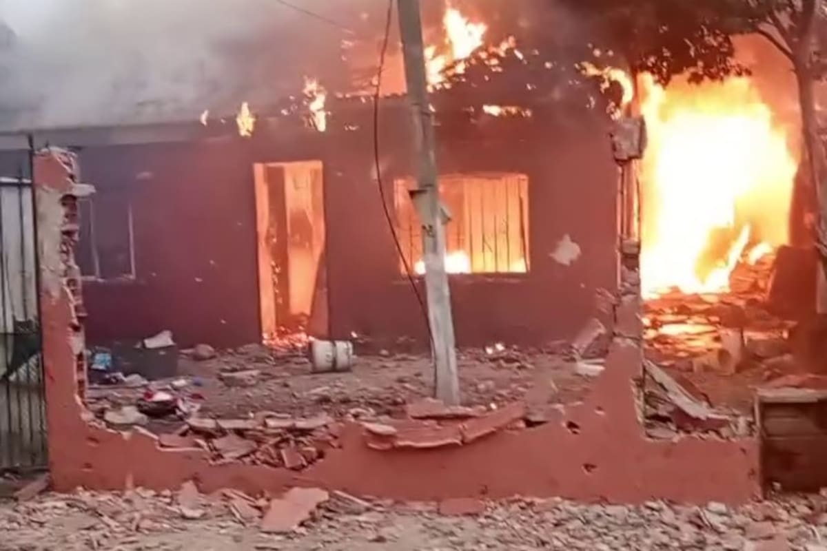 La casa de los narcos en Florencio Varela, incendiada por vecinos