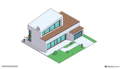 La casa de Los Simpson con estilo contemporáneo, según Home Advisor.