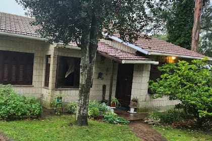 La casa de María Angélica Rossi, donde encontraron su cuerpo