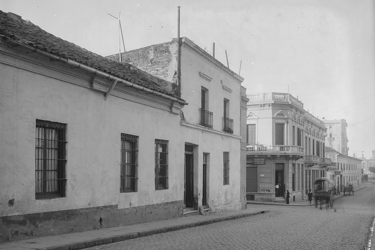 La casa de México 313, conocida como Casa de Cisneros, en 1923.