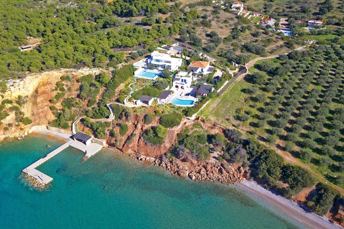 La casa de vacaciones de los reyes Guillermo y Máxima de Holanda en Doroufi, Grecia.