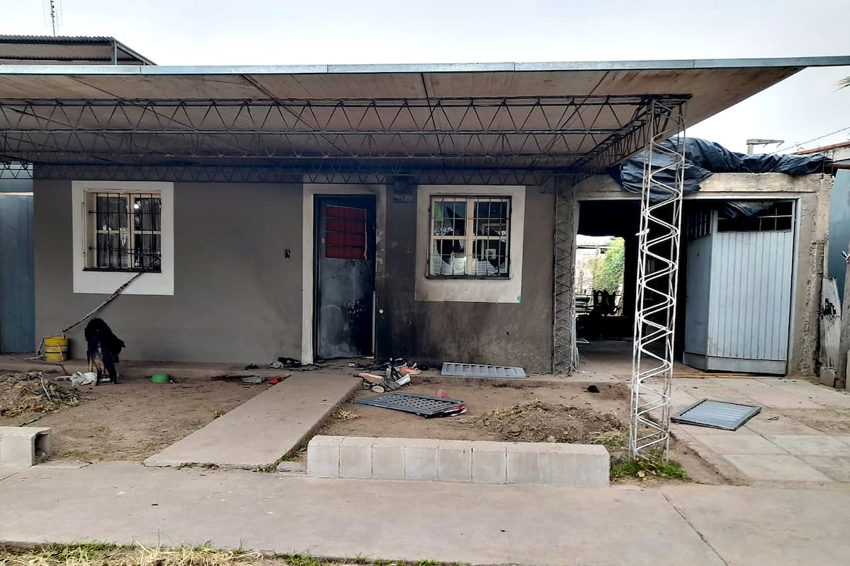 La casa del barrio Las Rosas, en Córdoba, donde ocurrió el hecho