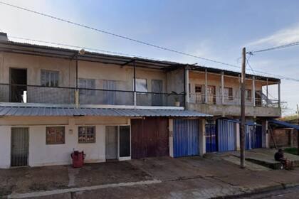 La casa donde encontraron a la víctima.