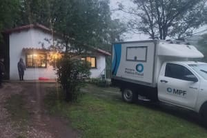 La casa donde fue hallado el cuerpo de Verónica.