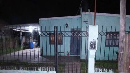La casa donde habría ocurrido el filicidio, que tuvo como protagonistas a Irma Gladis Pérez (60) y Pamela Magalí Gauna (28)