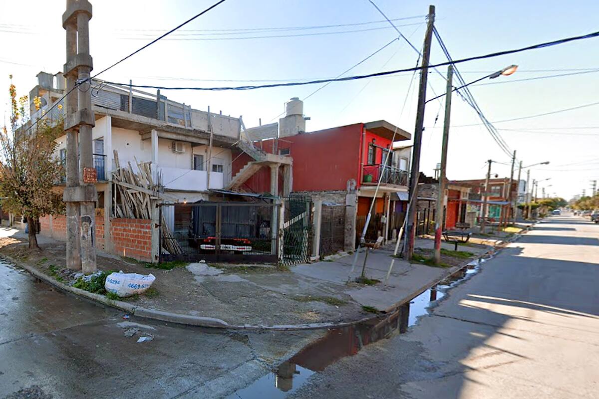 La casa donde ocurrió el crimen