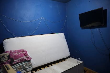 Las paredes azules, como estaban pintadas en los tiempos en los que allí vivía Mariano Mores